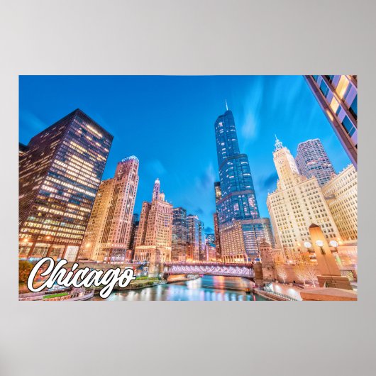 Chicago, Illinois, Vereinigte Staaten Poster (Vorne)