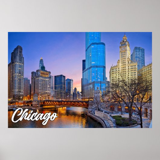 Chicago, Illinois, Vereinigte Staaten Poster (Vorne)