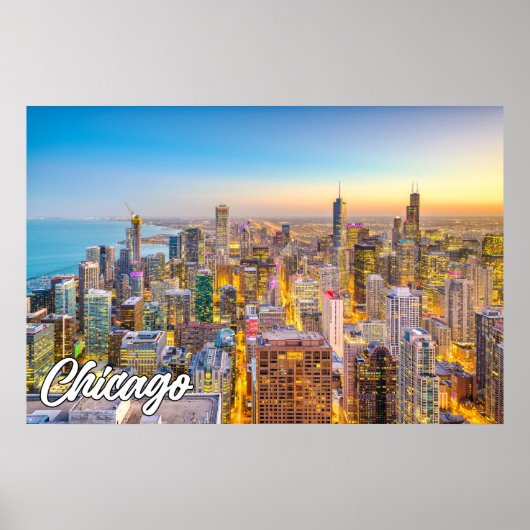 Chicago, Illinois, Vereinigte Staaten Poster (Vorne)