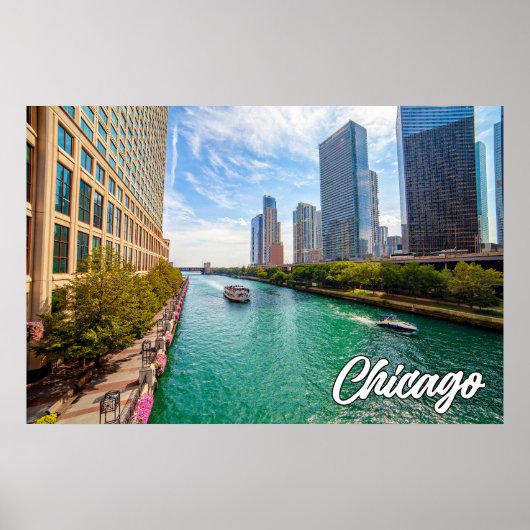 Chicago, Illinois, Vereinigte Staaten Poster (Vorne)