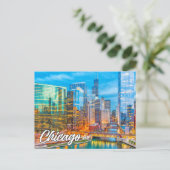 Chicago, Illinois, Vereinigte Staaten Postkarte (Stehend Vorderseite)