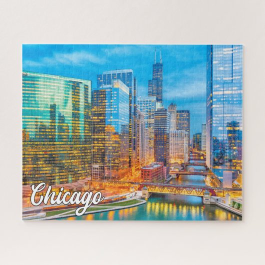 Chicago, Illinois, Vereinigte Staaten Puzzle (Horizontal)