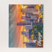 Chicago, Illinois, Vereinigte Staaten Puzzle (Vertikal)