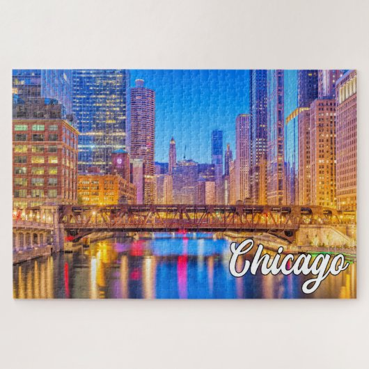 Chicago, Illinois, Vereinigte Staaten Puzzle (Horizontal)