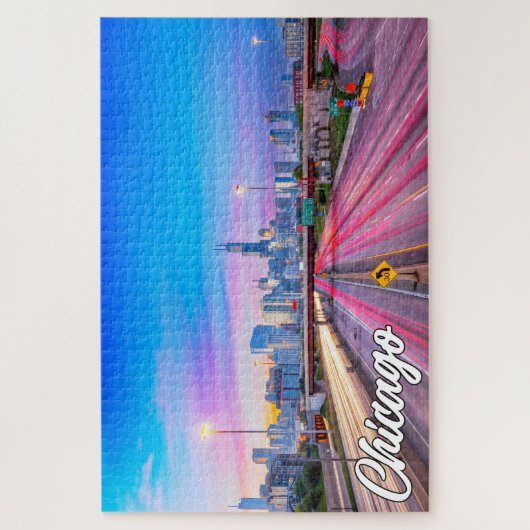 Chicago, Illinois, Vereinigte Staaten Puzzle (Vertikal)
