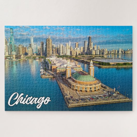 Chicago, Illinois, Vereinigte Staaten Puzzle (Horizontal)