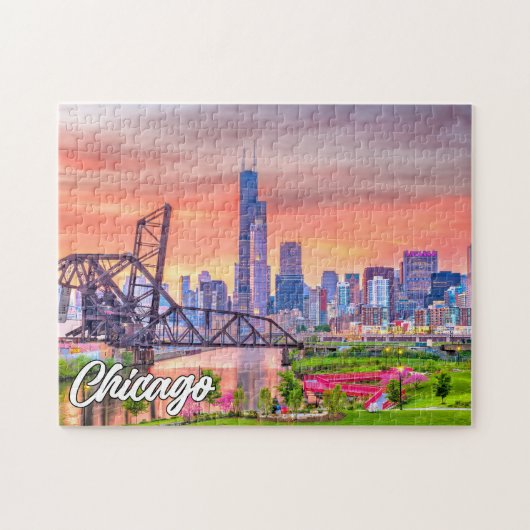 Chicago, Illinois, Vereinigte Staaten Puzzle (Horizontal)