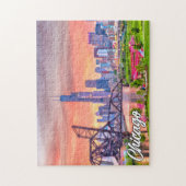 Chicago, Illinois, Vereinigte Staaten Puzzle (Vertikal)