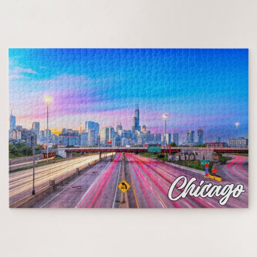 Chicago, Illinois, Vereinigte Staaten Puzzle (Horizontal)