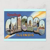 Chicago Illinois Vintag Postcard Postkarte (Vorderseite)