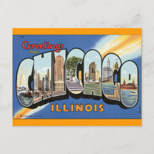 Chicago Illinois Vintage-Postkarte Postkarte