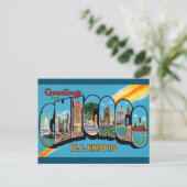 Chicago, Illinois Vintage Travel Postcard Postkarte (Stehend Vorderseite)