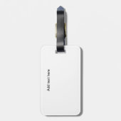 Chicago Illinois Watercolor City View Gepäckanhänger (Rückseite vertikal)