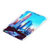 Chicago Illinois Watercolor Paint Illustration Magnet (Linke Seite)