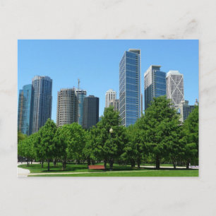 Chicago Illinois Windy City Park Gebäude Destiny Postkarte