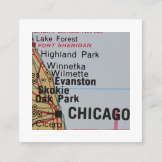 chicago illinois Wir haben neue Adresskarte versch Begleitkarte (Vorderseite)