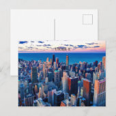 Chicago, Illinois Wolkenkratzer Postkarte (Vorne/Hinten)