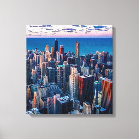 Chicago Illinois Wrapped Canvas Art 16,80 X 17,50 Leinwanddruck (Vorderseite)