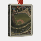 Chicago, Illinois - Wrigley fangen CUB auf Silbernes Ornament (Rechts)
