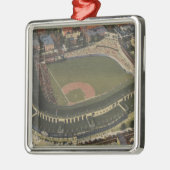Chicago, Illinois - Wrigley fangen CUB auf Silbernes Ornament (Links)