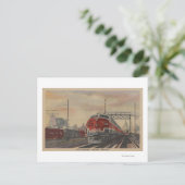 Chicago, Illinois / Zug Postkarte (Stehend Vorderseite)