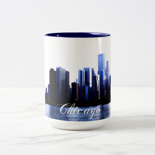 Chicago Illinois Zweifarbige Tasse (Mittel)