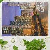 Chicago Illinos City in der Nacht Geschirrtuch (Gefaltet)