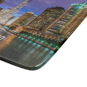 Chicago Illinos City in der Nacht Schneidebrett (Ecke)