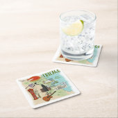 Chicago Illustriert Map Paper Untersetzer (Vor Ort)