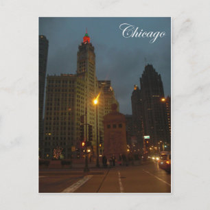 Chicago im Dezember Postkarte