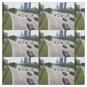 Chicago im Sandstein Stoff