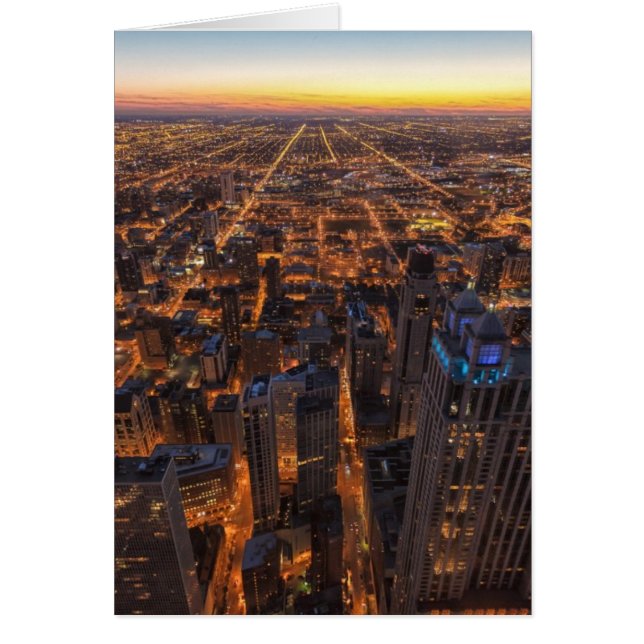 Chicago im Stadtzentrum gelegen am Sonnenuntergang (Vorne)