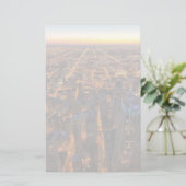 Chicago im Stadtzentrum gelegen am Sonnenuntergang Briefpapier (Stehend Vorderseite)