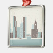 Chicago im Winter Ornament Aus Metall (Links)