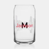 Chicago in Graffiti mit Monogramm Dosenglas (Rückseite)