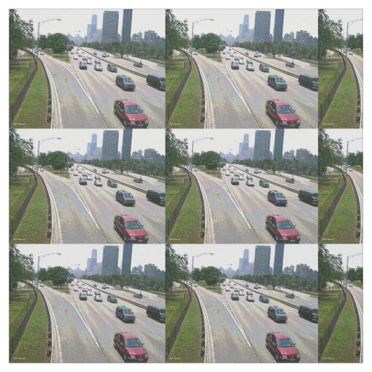 Chicago in Sandstone Stoff (Muster)