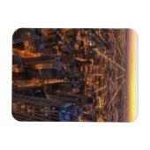 Chicago Innenstadt bei Sonnenuntergang Magnet (Horizontal)