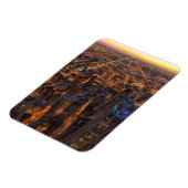 Chicago Innenstadt bei Sonnenuntergang Magnet (Linke Seite)