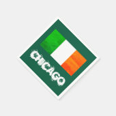 Chicago Irisch - Windy City St. Patrick's Day Serviette (Ecke)