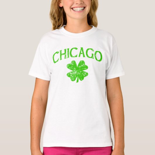 Chicago irisches w/shamrock T-Shirt (Vorderseite)