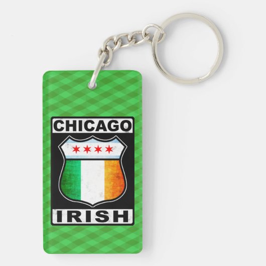 Chicago Irish American Keyring Schlüsselanhänger (Rückseite)