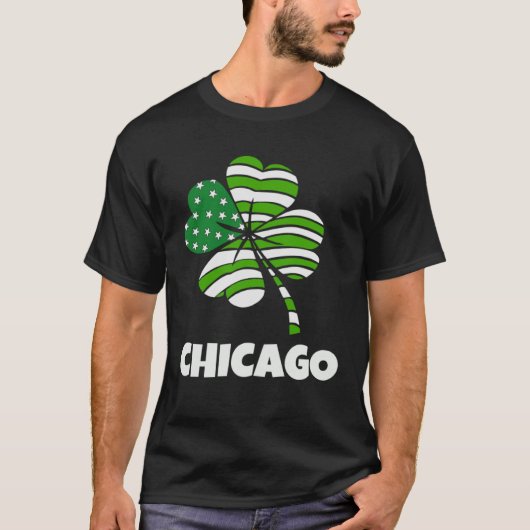 Chicago Irish American St Paddy's Day Parade Lucky T-Shirt (Vorderseite)