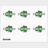 Chicago Irish Kleeblatt Sticker (Blatt)