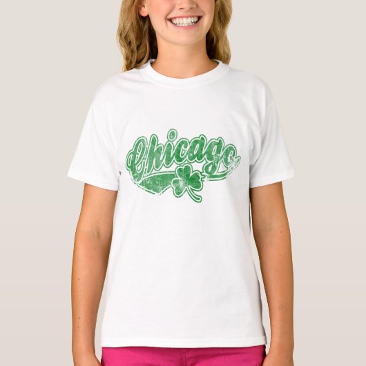 Chicago Irish Kleeblatt T-Shirt (Vorderseite)