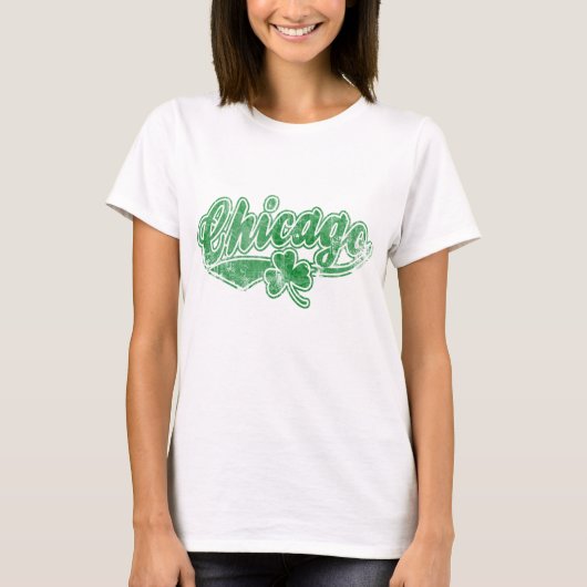 Chicago Irish Kleeblatt T-Shirt (Vorderseite)