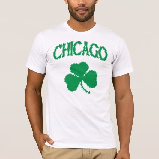 Chicago Irish Kleeblatt T-Shirt (Vorderseite)
