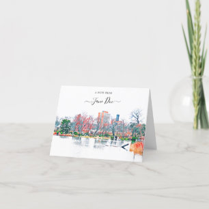 Chicago Jackson Park Personalisiert Note Card Dankeskarte