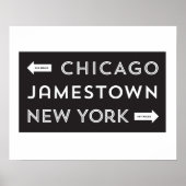 Chicago-Jamestown-New York Poster (16 x 20) (Vorne)