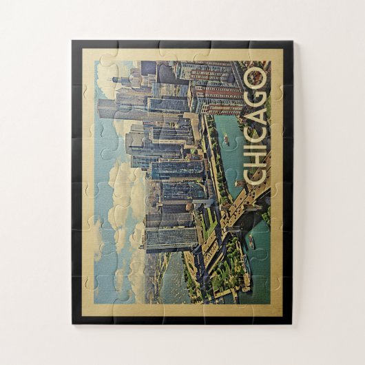 Chicago Jigsaw Puzzle Illinois (Vertikal)