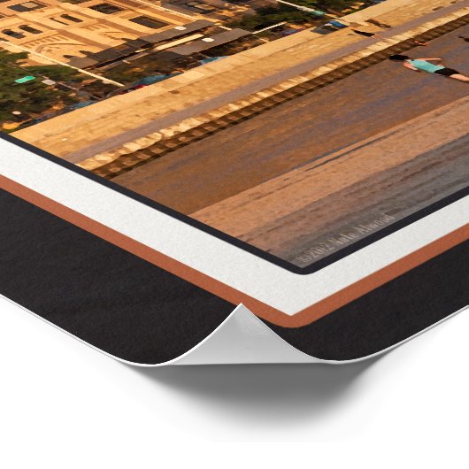 Chicago - John Hancock Centre Poster (Ecke)